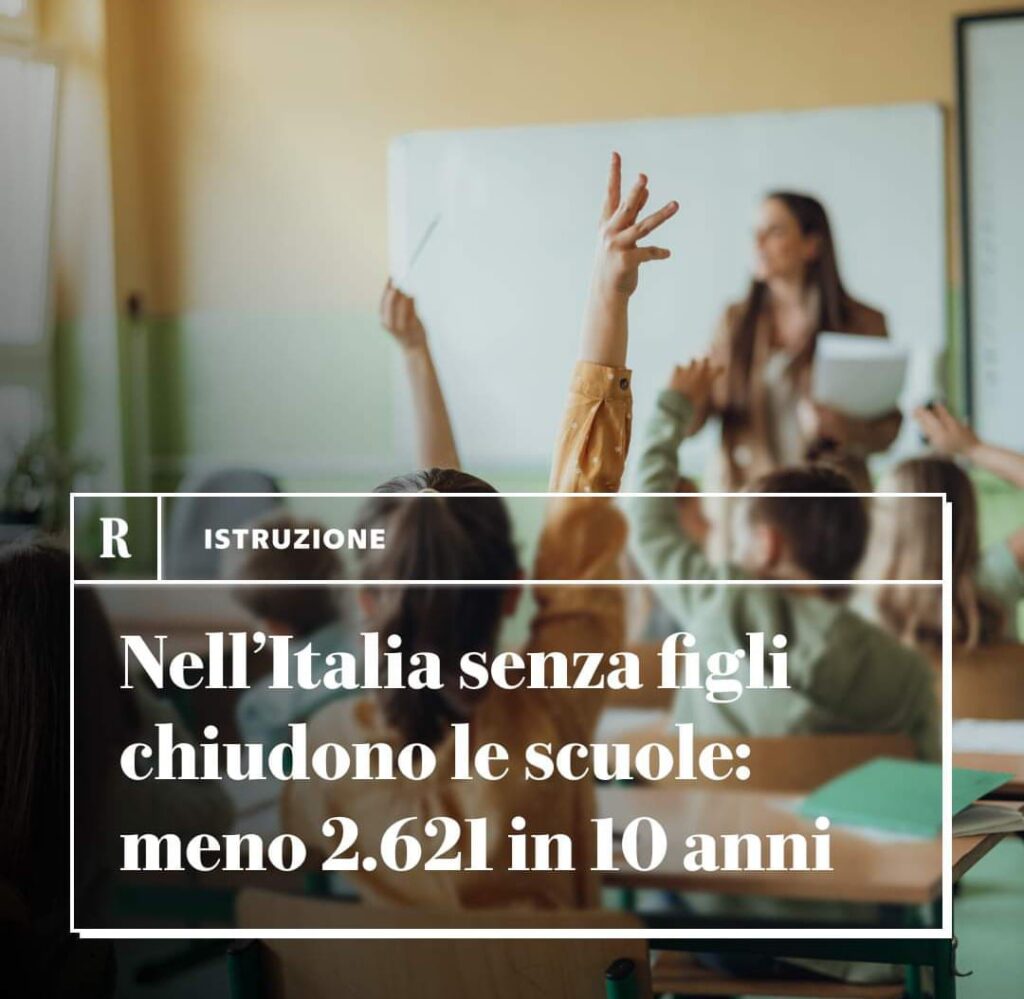 L’Italia chiude le sue scuole