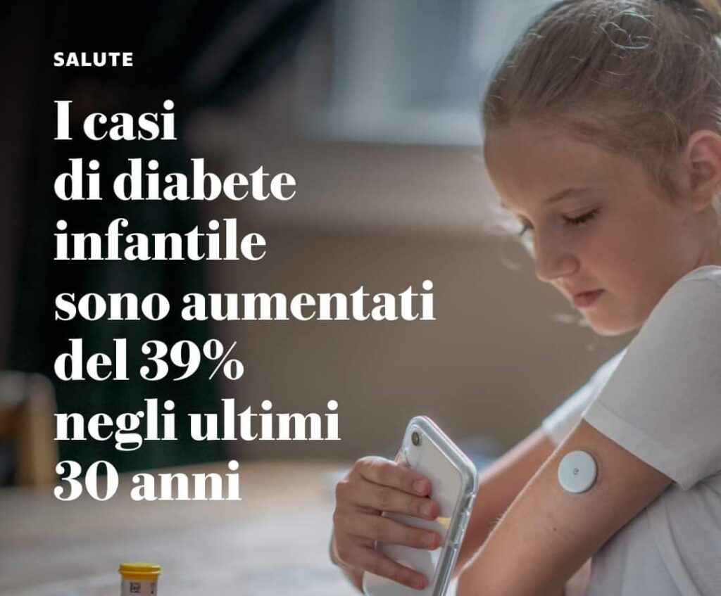 Tra il 1990 e il 2019 i casi di diabete pediatrico nel mondo sono aumentati del 39,37% passando da 163.292 diagnosi l’anno a 227.579.