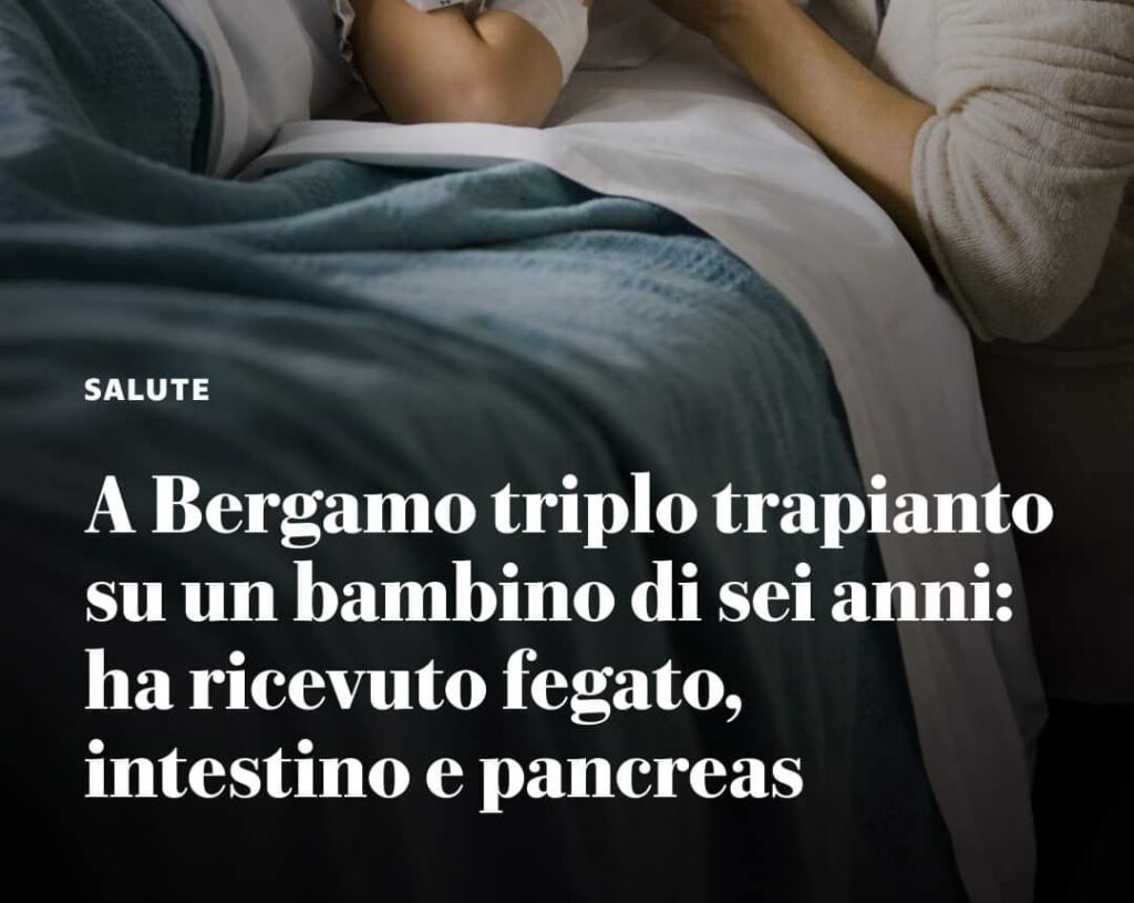 Triplo trapianto riuscito alla perfezione in Italia.