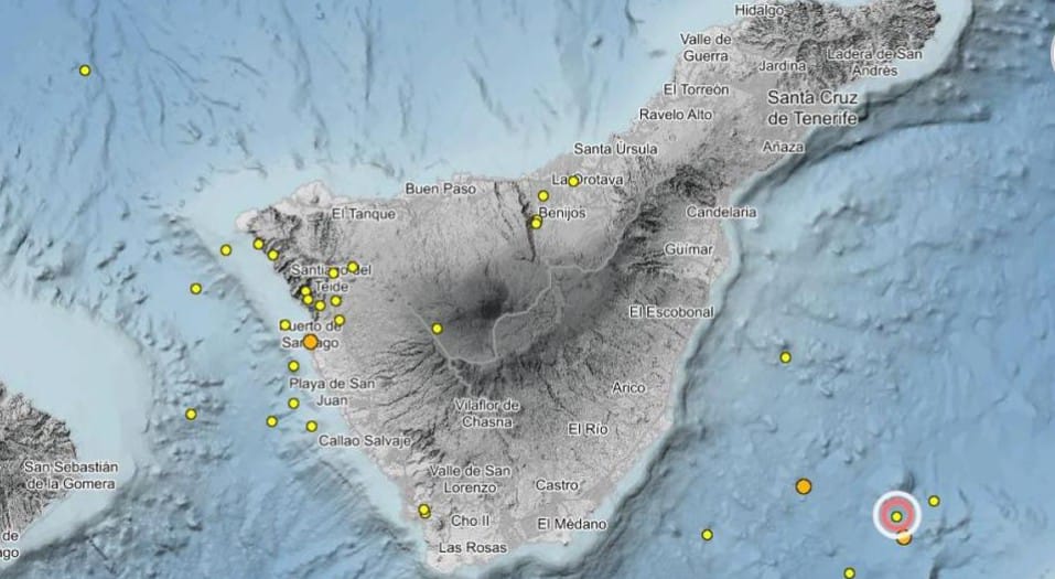 Tenerife registra fino a 20 terremoti da ieri: gli esperti tengono sotto controllo l’attività