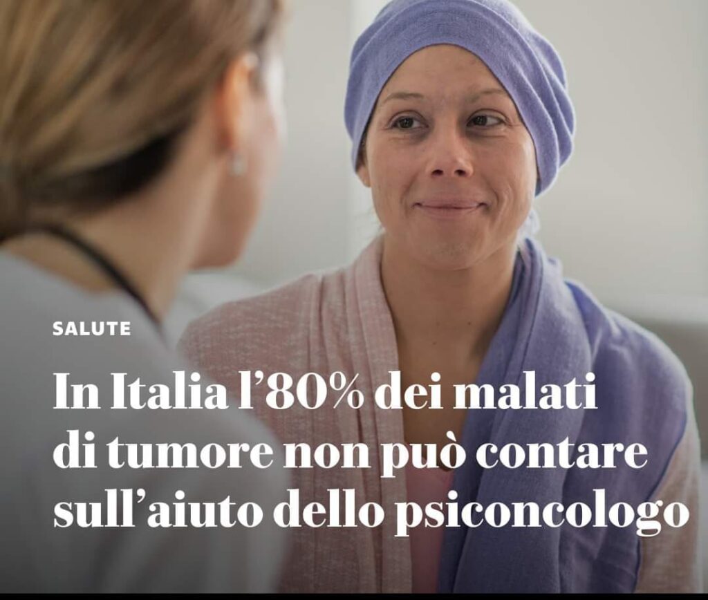 In Italia l’80% dei malati di tumore non puo contare sull’aiuto dello psiconcologo