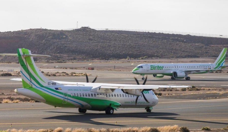 Binter rafforza la rotta Canarie-Murcia. Questo collegamento aereo ha trasportato 73.000 passeggeri