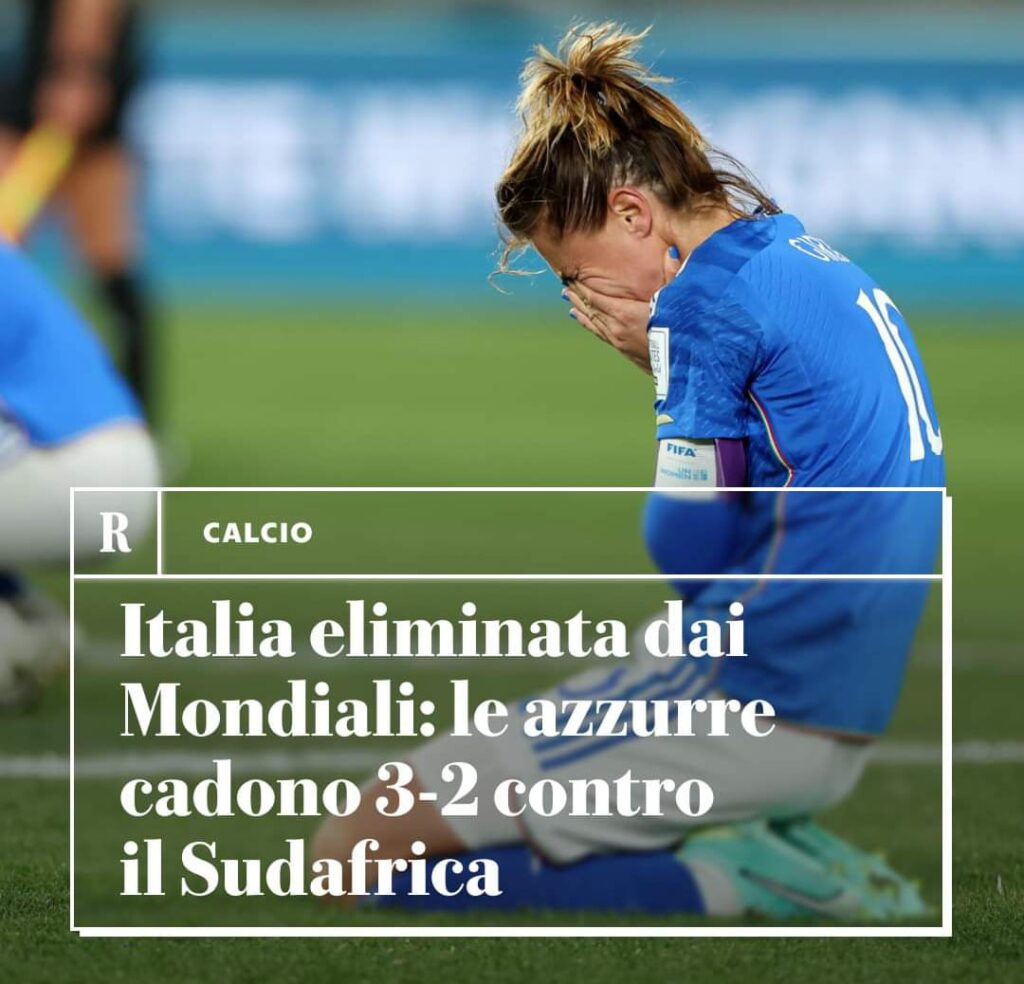Italia fuori dal mondiale