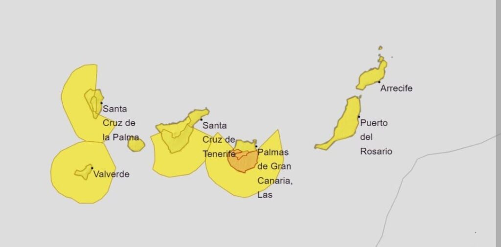 I 5 luoghi delle Isole Canarie dove l’ondata di caldo sta colpendo di più.