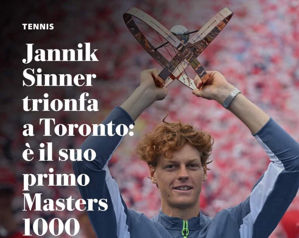 Jannik Sinner Trionfa a Toronto