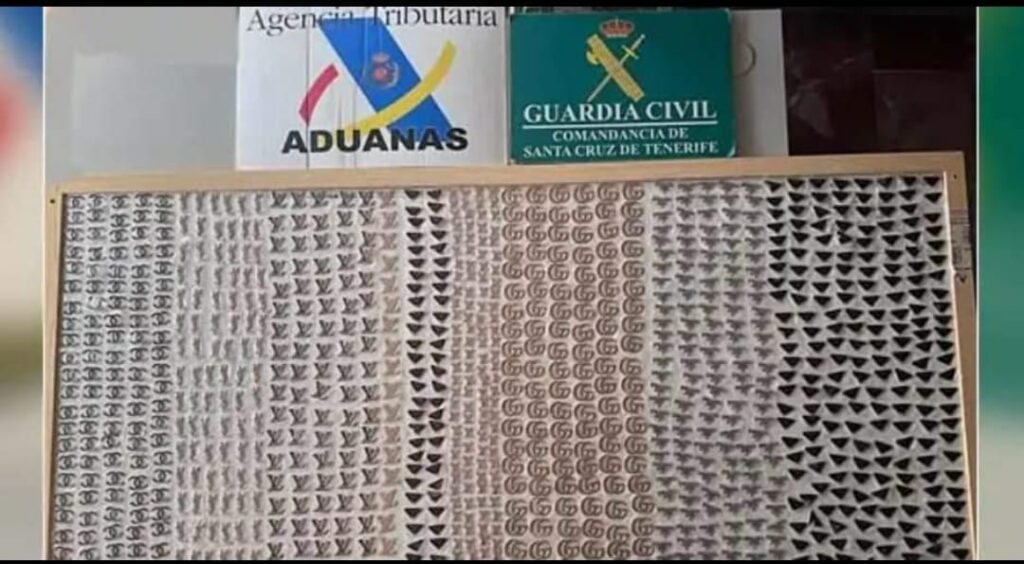 Operazione congiunta sequestra 2.396 emblemi contraffatti di alta gamma destinati a Tenerife.