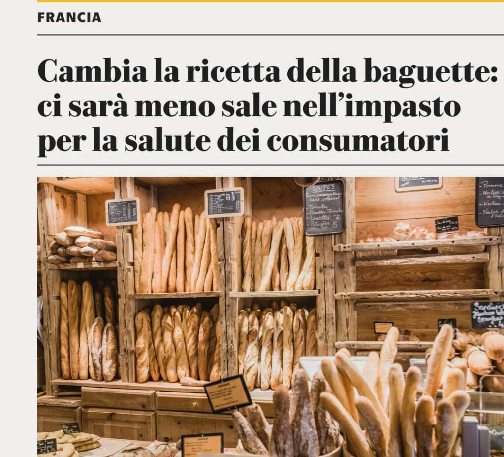 CAMBIA LA RICETTA DELLA FAMOSA BAGUETTE FRANCESE