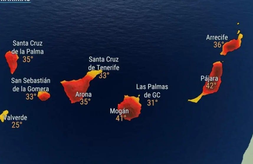 Quanto durerà il caldo alle Canarie? Questa volta, più del previsto, secondo l’Aemet (Aemet)