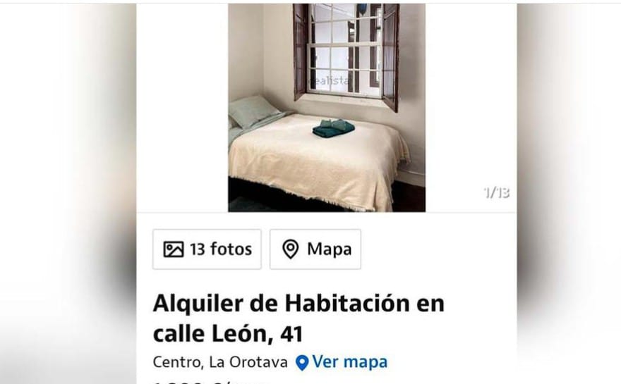 Prezzi scandalosi per gli affitti a Tenerife: fino a 1.800 euro per una stanza