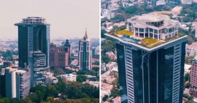 Miliardario costruisce una lussuosa villa in cima a un grattacielo, ma non può viverci