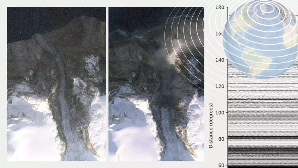 Nel 2023 una frana in Groenlandia ha provocato un megatsunami e ha fatto tremare la Terra