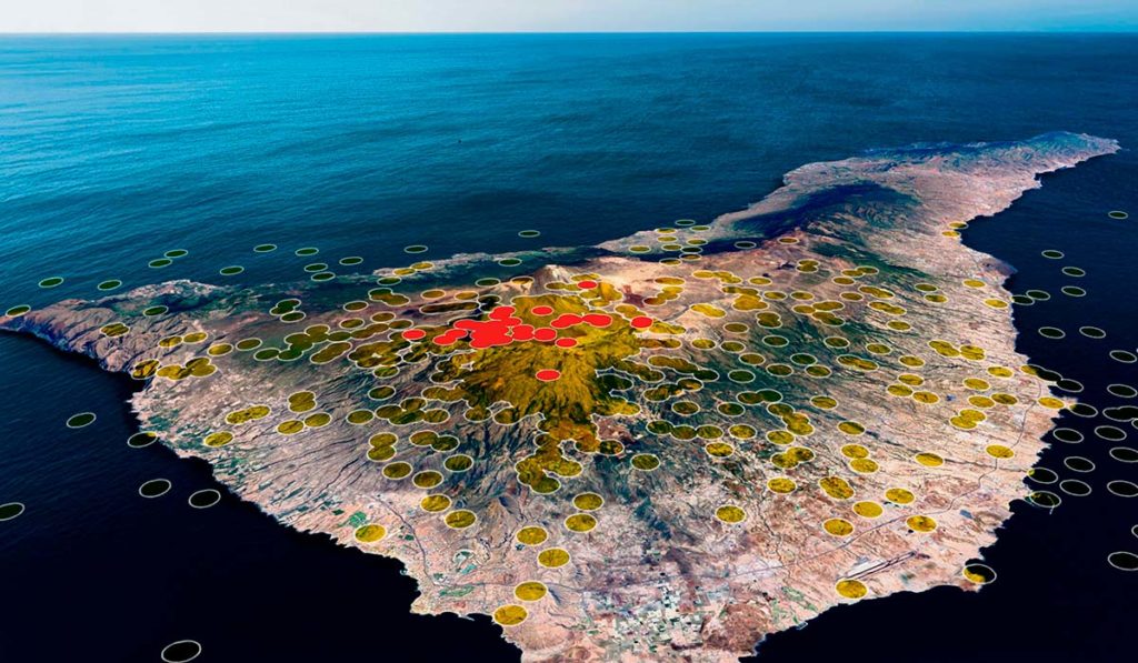 L’IGN riconosce come “anomalo” uno sciame sismico sotto il Teide
