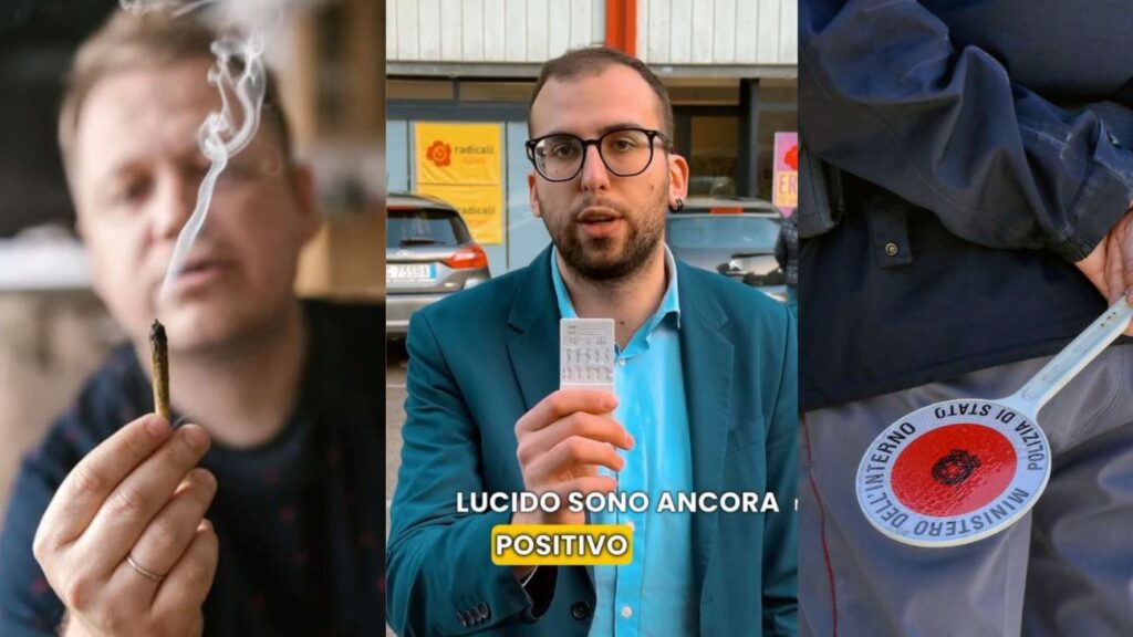 Il segretario dei Radicali Italiani fuma cannabis e si mette alla guida per protestare contro il nuovo Codice della Strada
