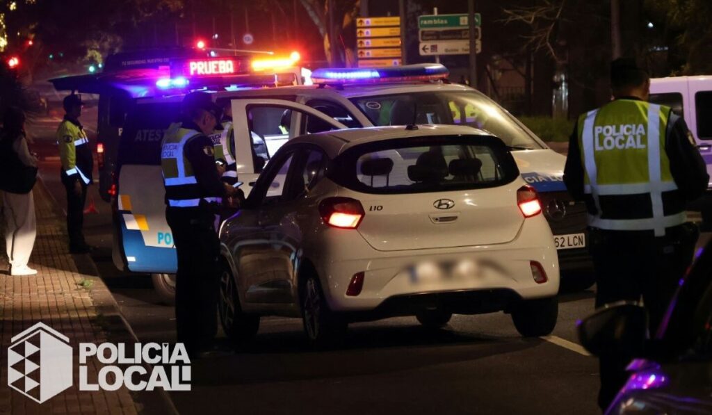 Operazione di polizia a Tenerife, multati 30 conducenti per guida sotto l’effetto di alcol e droghe