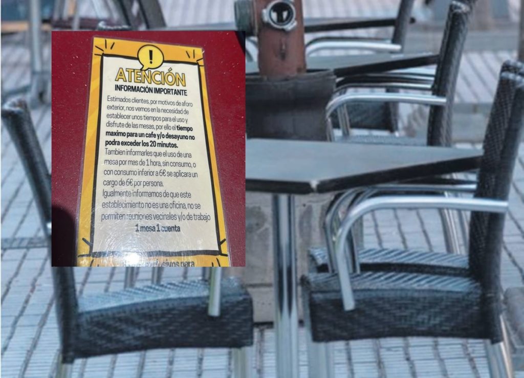 Clienti increduli: un bar fa pagare 6 euro solo per stare seduti al tavolo