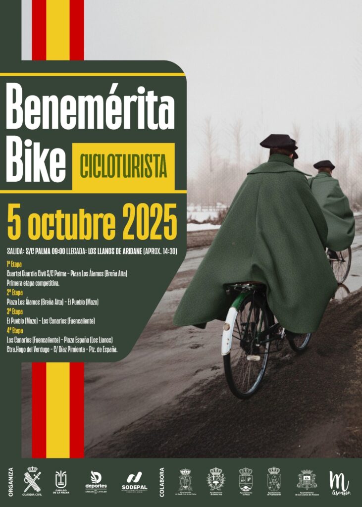La Palma ospita la “Benemérita Bike – Cicloturista 2025”: una gara solidale a favore del Banco Alimentare