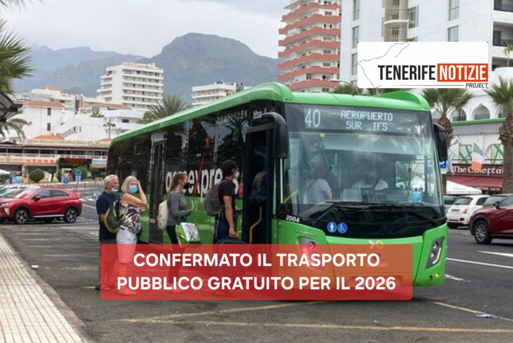 CONFERMATO IL TRASPORTO PUBBLICO GRATUITO PER IL 2026