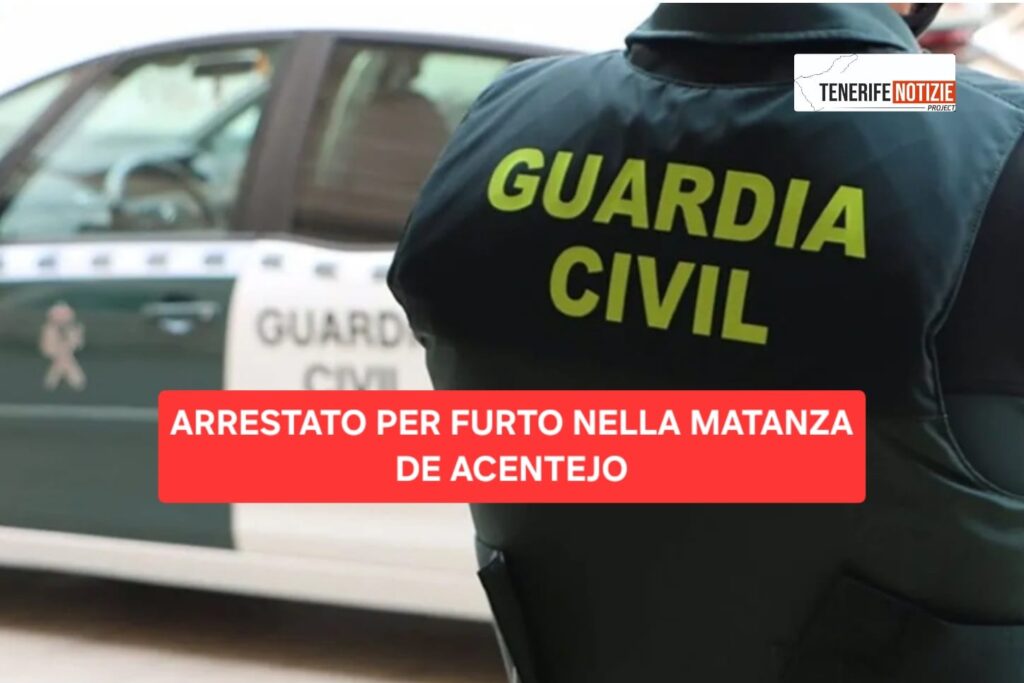 ARRESTATO PER FURTO CON SCASSO NELLA MATANZA DE ACENTEJO