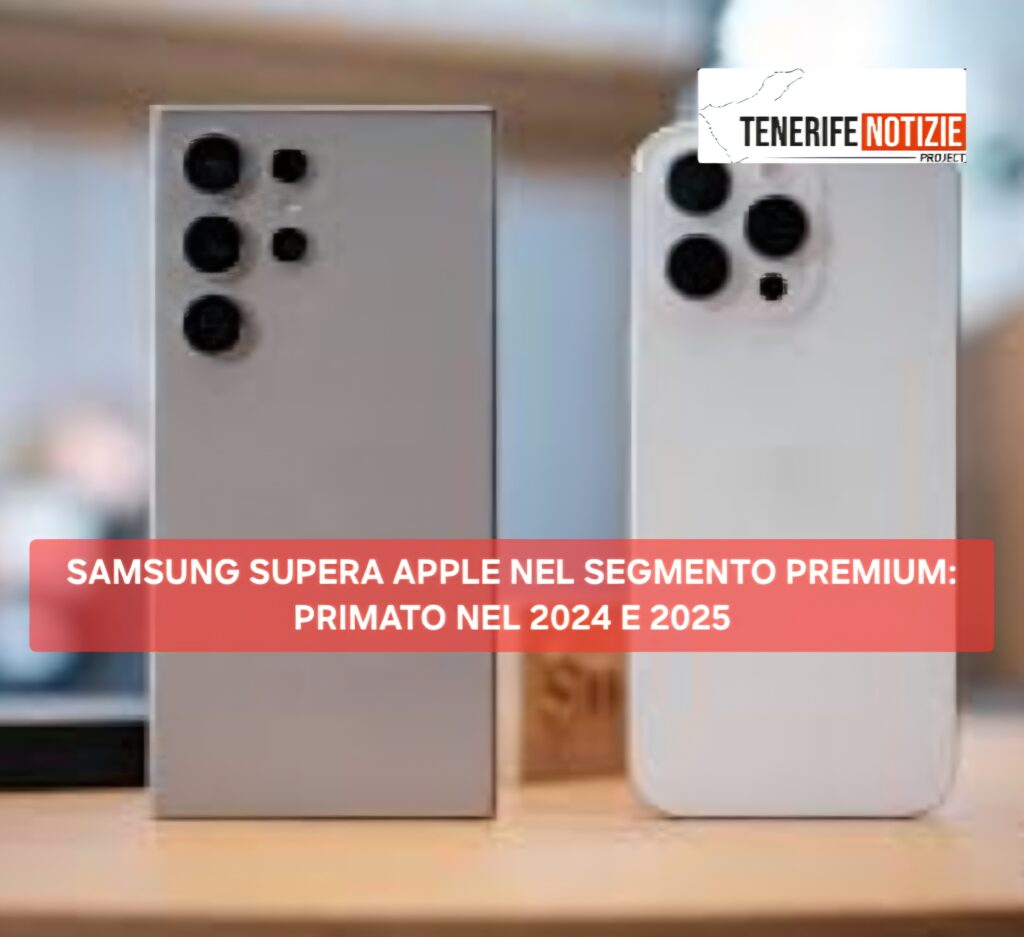 SAMSUNG SUPERA APPLE NEL SEGMENTO PREMIUM: PRIMATO NEL 2024 E 2025