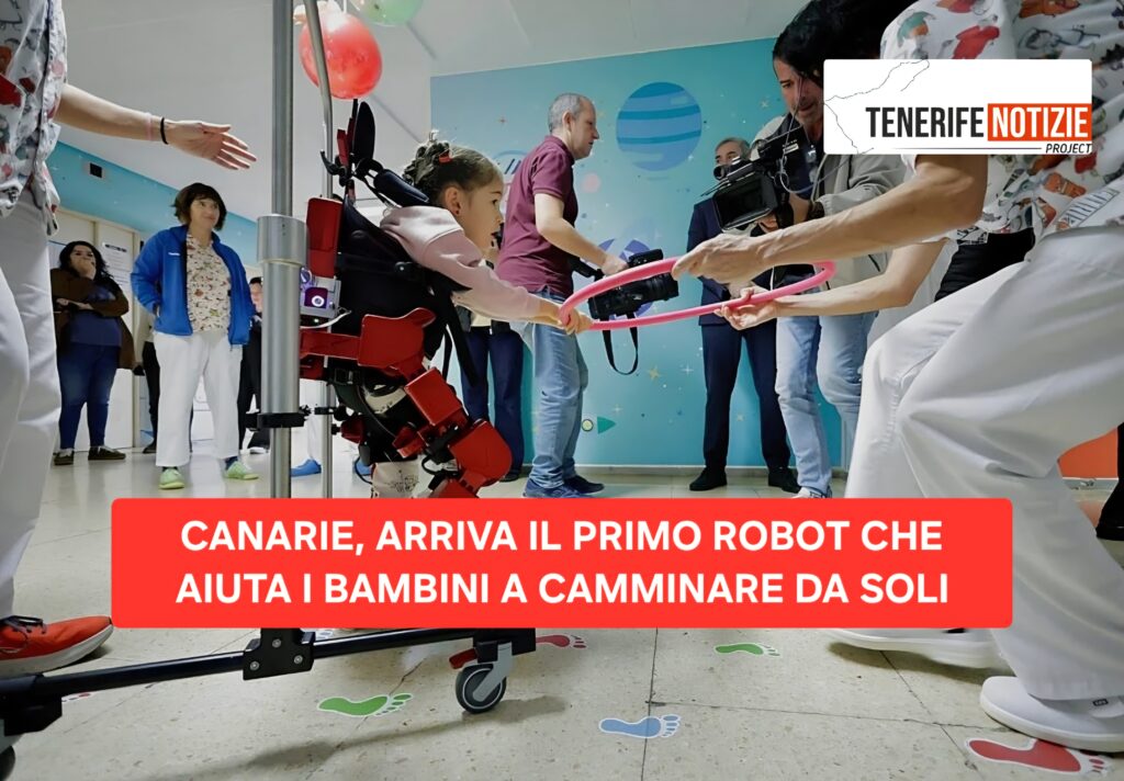 CANARIE, ARRIVA IL PRIMO ROBOT CHE AIUTA I BAMBINI A CAMMINARE DA SOLI