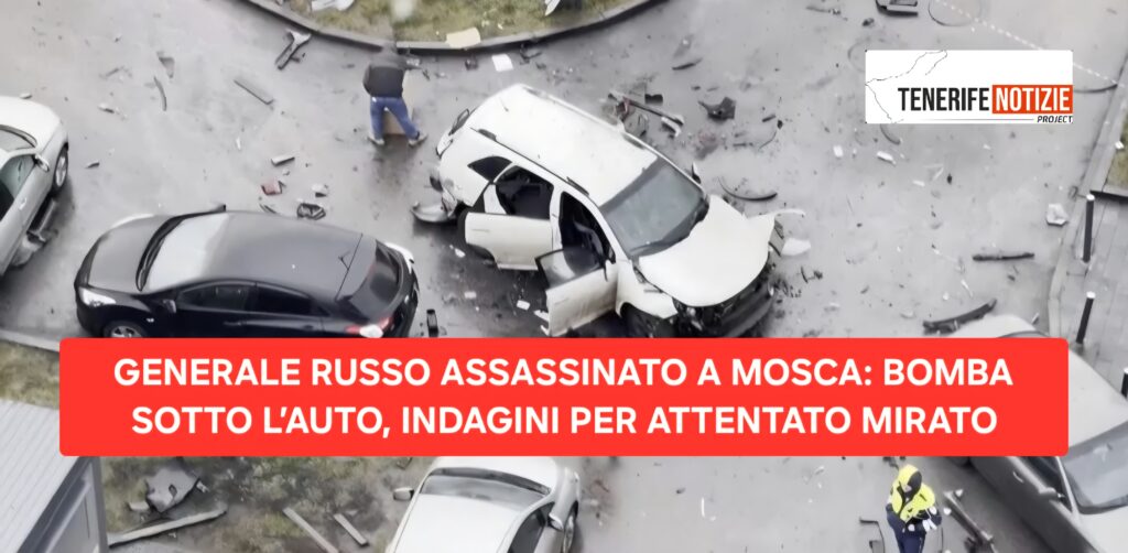 GENERALE RUSSO ASSASSINATO A MOSCA: BOMBA SOTTO L’AUTO, INDAGINI PER ATTENTATO MIRATO