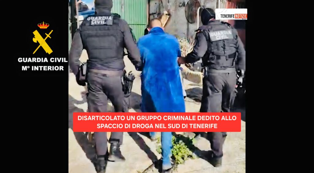 DISARTICOLATO UN GRUPPO CRIMINALE DEDITO ALLO SPACCIO DI DROGA NEL SUD DI TENERIFE