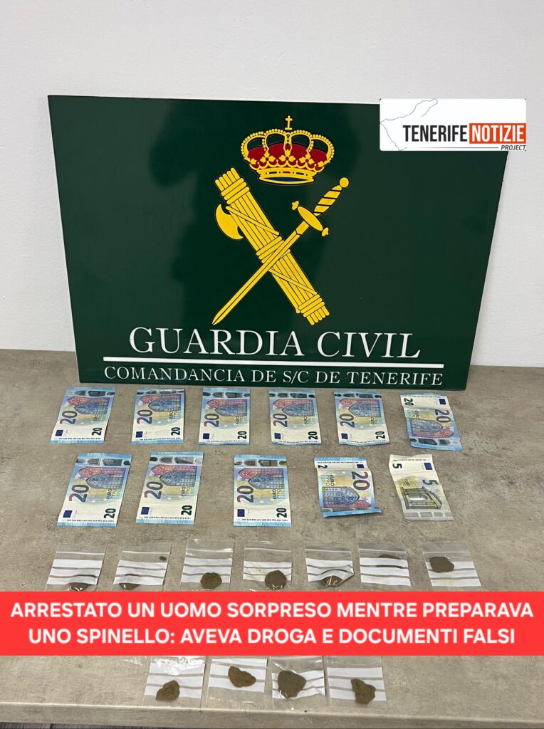 ARRESTATO UN UOMO SORPRESO MENTRE PREPARAVA UNO SPINELLO: AVEVA DROGA E DOCUMENTI FALSI