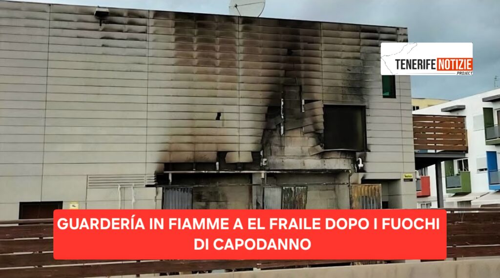 GUARDERÍA IN FIAMME A EL FRAILE DOPO I FUOCHI DI CAPODANNO