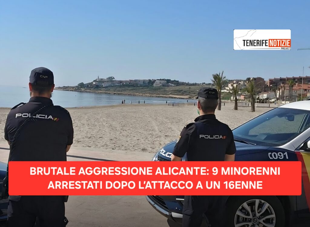 BRUTALE AGGRESSIONE ALICANTE: 9 MINORENNI ARRESTATI DOPO L’ATTACCO A UN 16ENNE