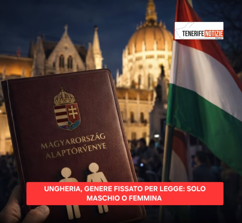 UNGHERIA, GENERE FISSATO PER LEGGE: SOLO MASCHIO O FEMMINA